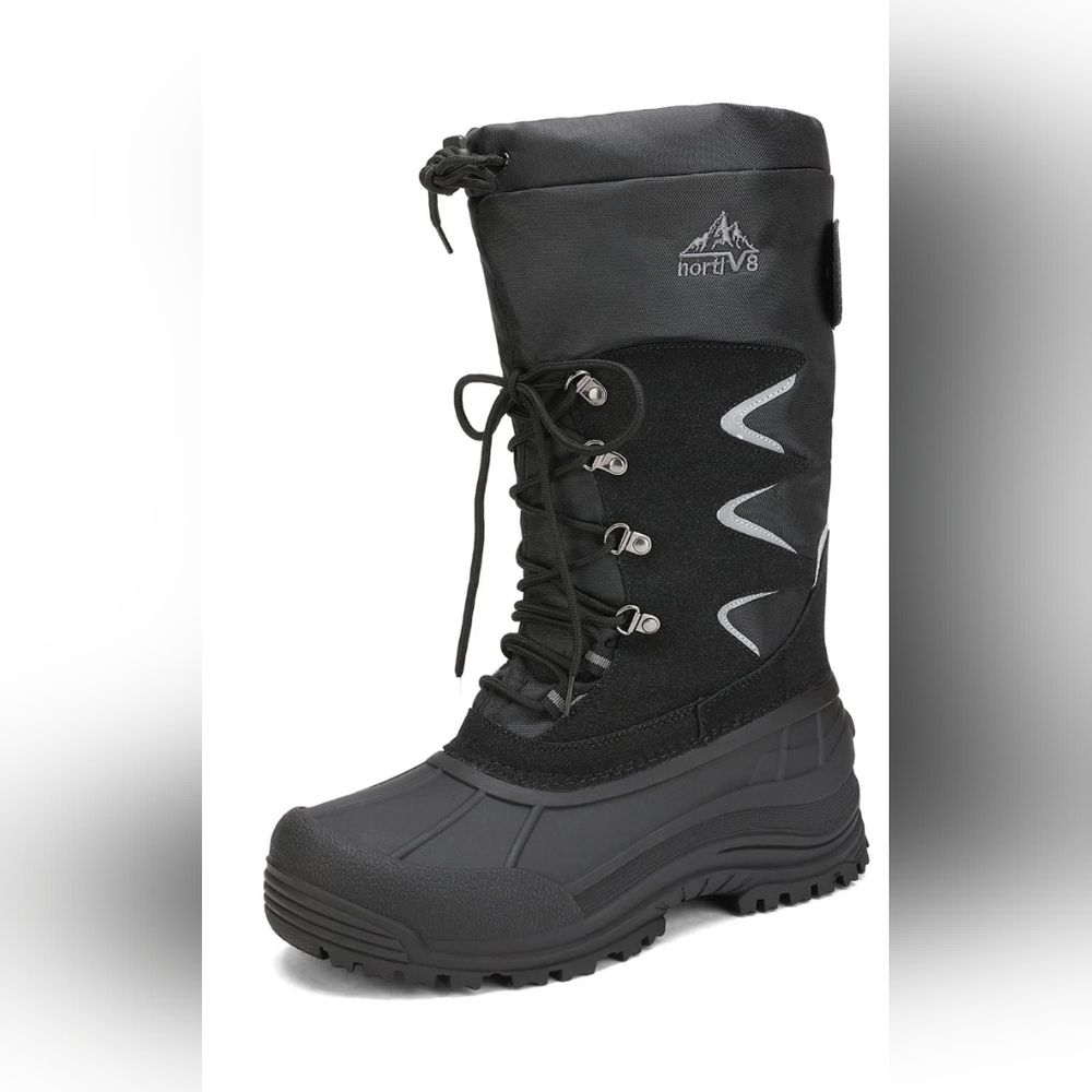 Nortiv 8 Men's Mountaineer-1M Waterproof Winter Outdoor Hiking Boots